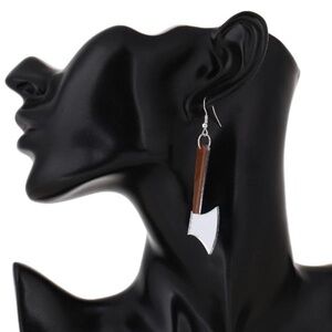 Ax Hatchet Acrylic Dangle DropEarrings Unisex Adults‎